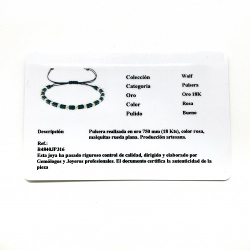 PULSERA JAIBOR MALAQUITA - B4840JP316