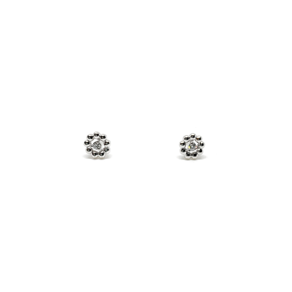 WHITE GOLD PANOS & SAVAS EARRINGS - EA464