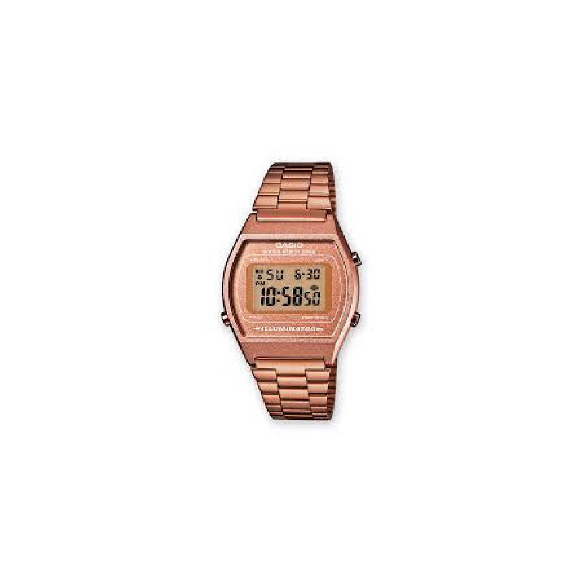 RELOJ CASIO RETRO ROSE GOLD DIGITAL - B640WC-5AEF