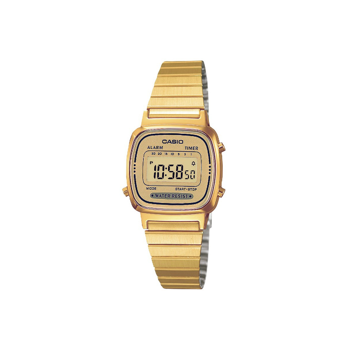 RELOJ CASIO RETRO GOLD DIGITAL MINI - LA670WEGA-9EF