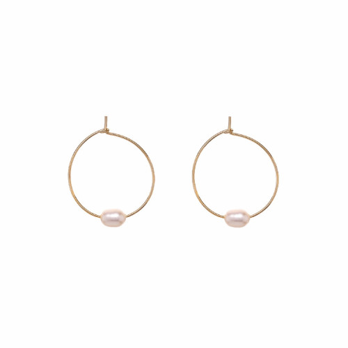 GOLD PEARL ALISIA EARRINGS - AL3709ORO