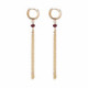 PENDIENTES ALISIA  GRANATE - AL4162ORO GRANATO