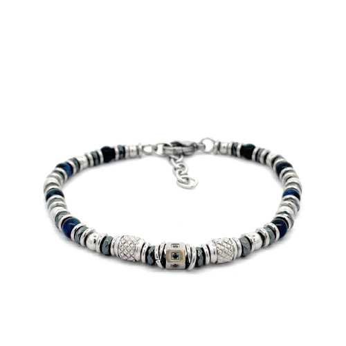 BLUE MAN TOP SILVER BRACELET - PU7410AC