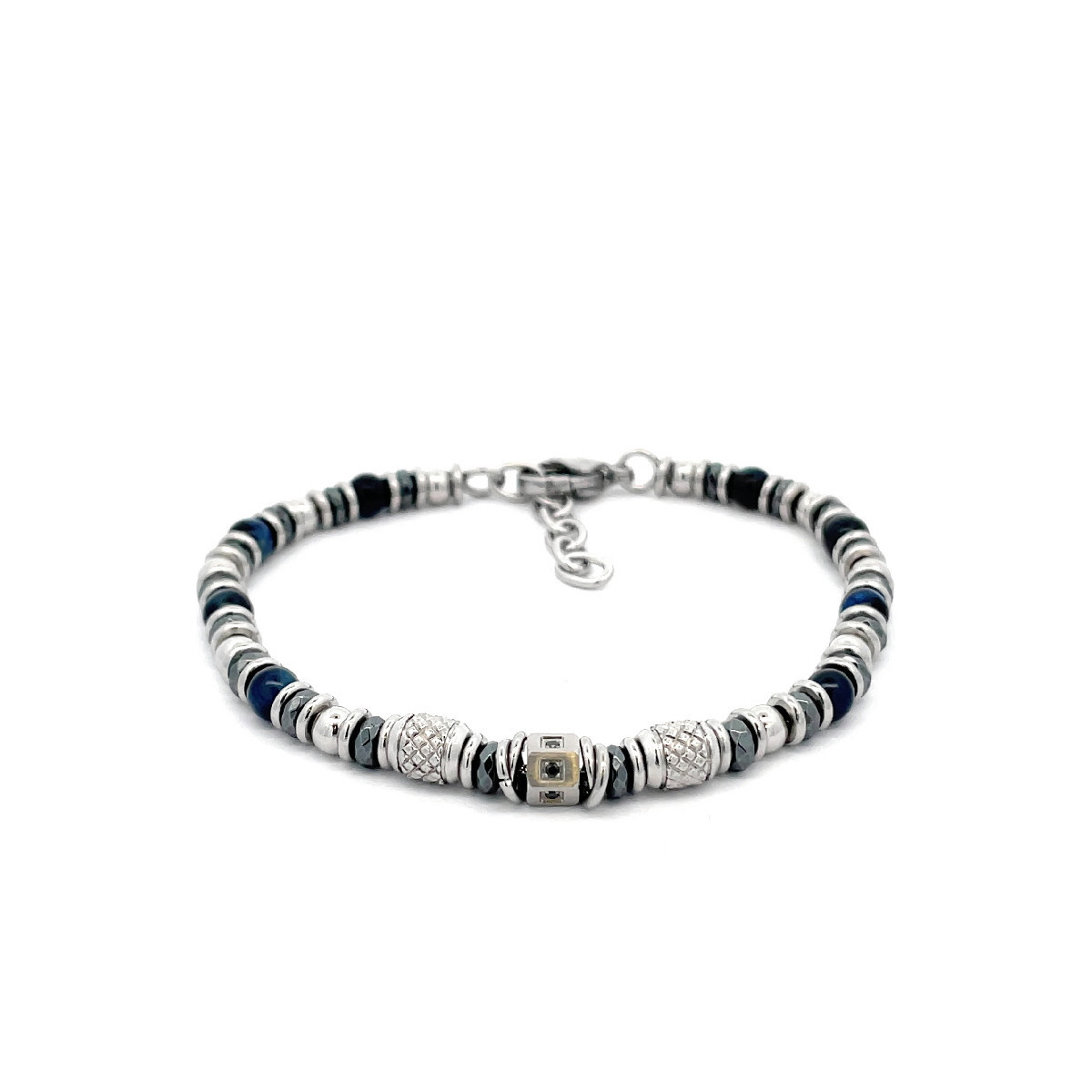 BLUE MAN TOP SILVER BRACELET - PU7410AC