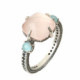 ROSE QUARTZ SUNFIELD RING - AN064671/53