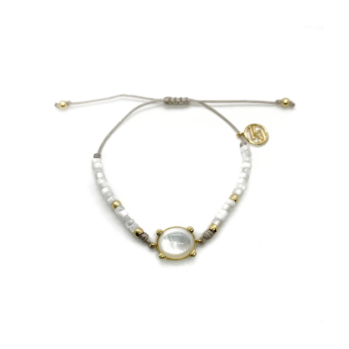 WHITE TOP SILVER BRACELET - PU7204PXBO