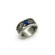 BLUE MARIN TOP SILVER RING - AN7014PB