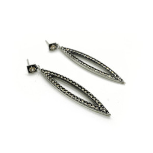 CHAMPAGNE TOP SILVER EARRINGS - PE7331P