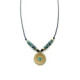 GREEN TOP SILVER NECKLACE - CO7337PPXBO