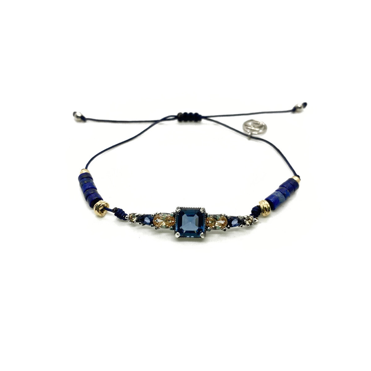 BLUE TOP SILVER BRACELET - PU7218PBOB