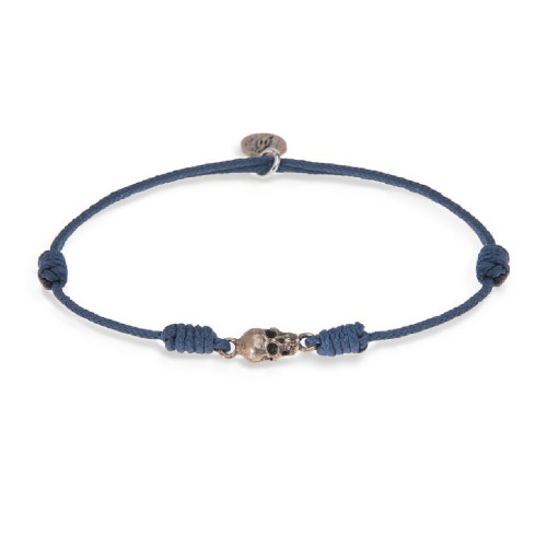 BLUE SKULL PLATADEPALO BRACELET - SB003A T/U