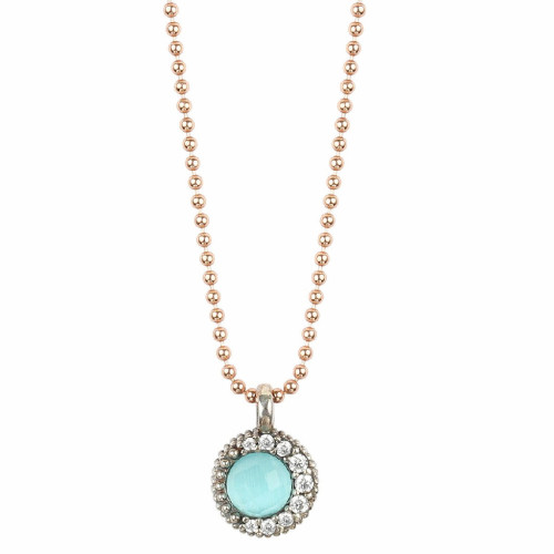 BLUE OPAL SUNFIELD NECKLACE - CL064790/49