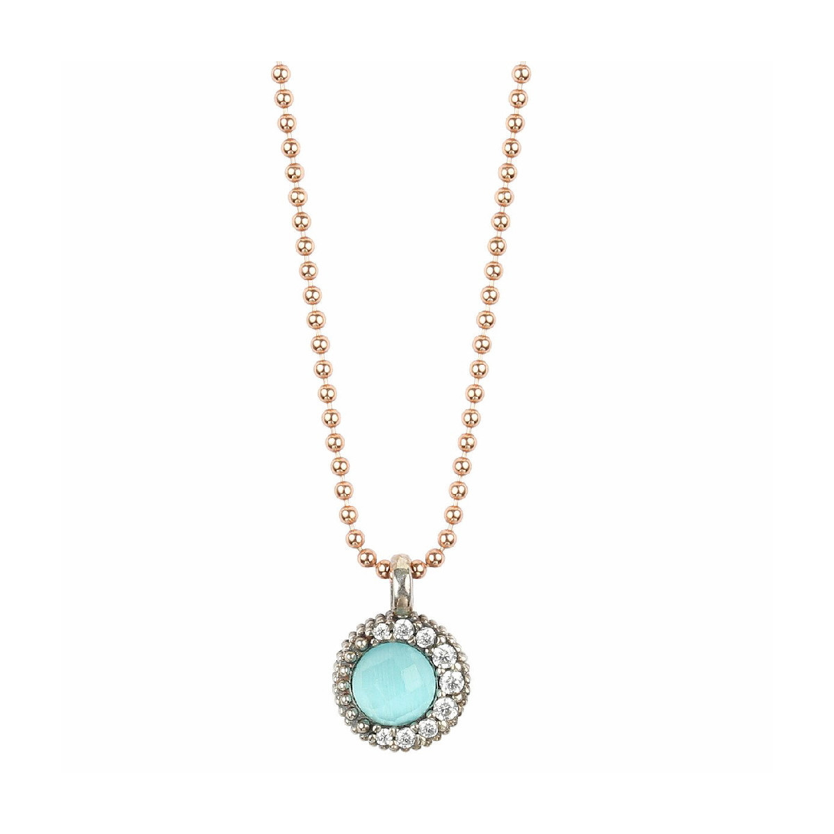 BLUE OPAL SUNFIELD NECKLACE - CL064790/49