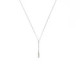 COLLARET EKAN OR BLANC 3 DIAMANTS - 043858