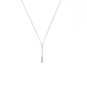 COLLARET EKAN OR BLANC 3 DIAMANTS - 043858