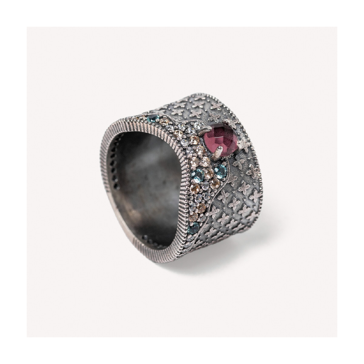 ANILLO SUNFIELD TURMALINA ROSA - AN064890