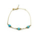 PULSERA ALISIA TURQUESA - AL3871ORO