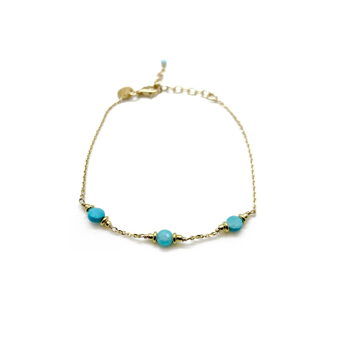 PULSERA ALISIA TURQUESA - AL3871ORO