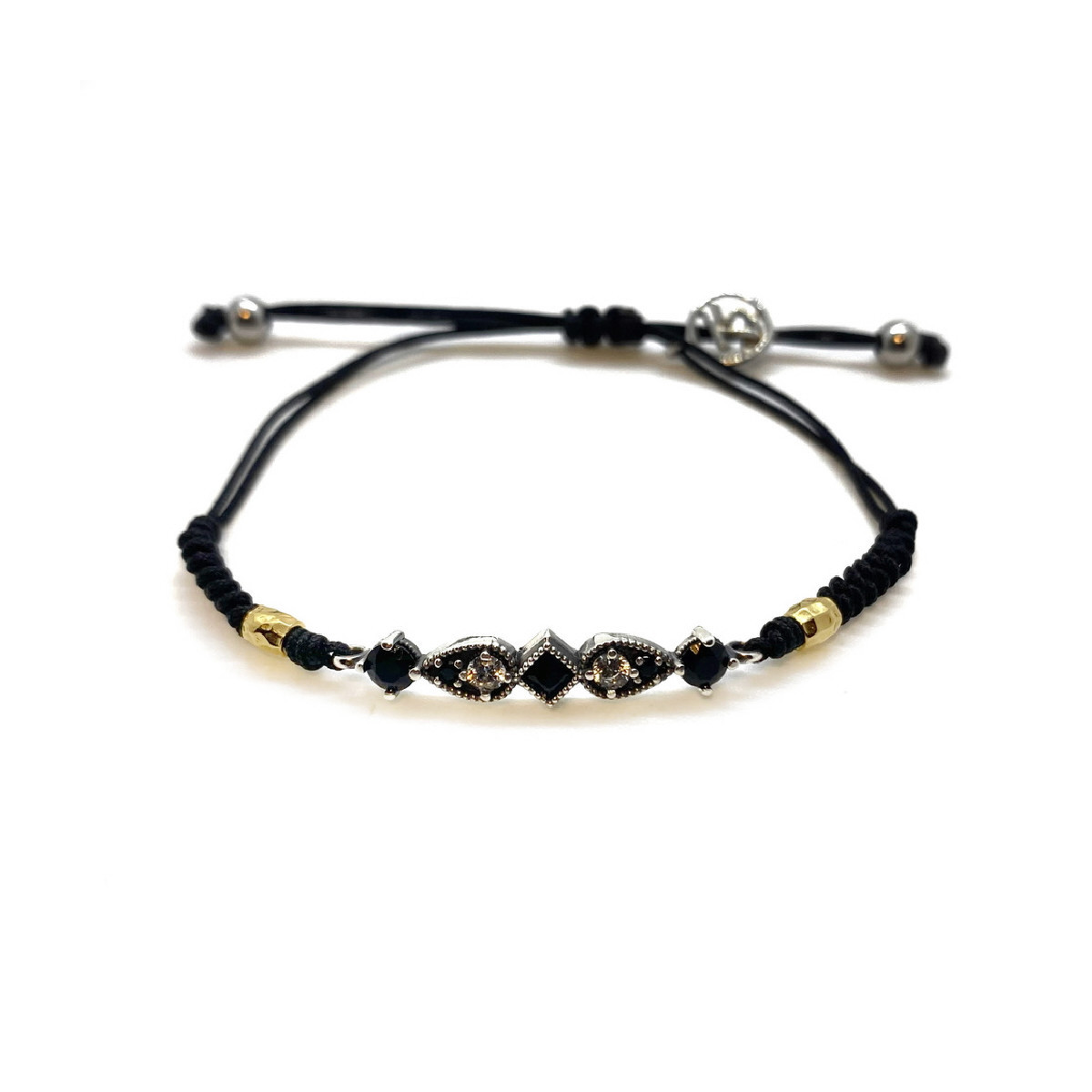 BLACK TOP SILVER BRACELET - PU7647PMAN