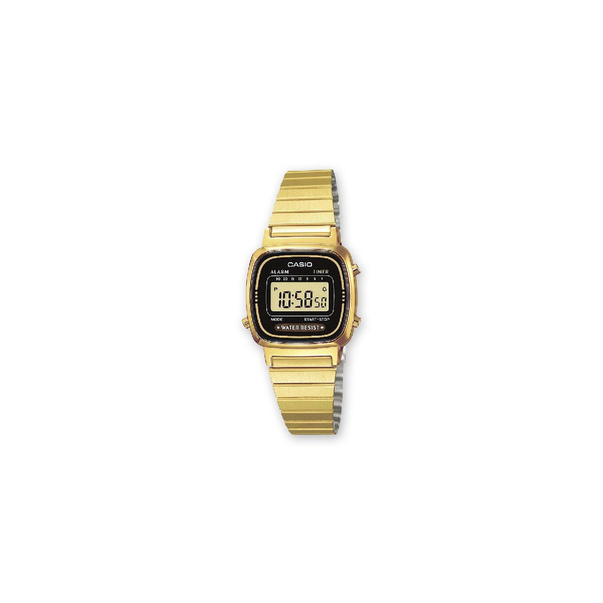 RELOJ CASIO RETRO DIGITAL MINI GOLD - LA670WEGA-1EF