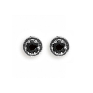 PENDIENTES PLATADEPALO NEGRO - CE17N