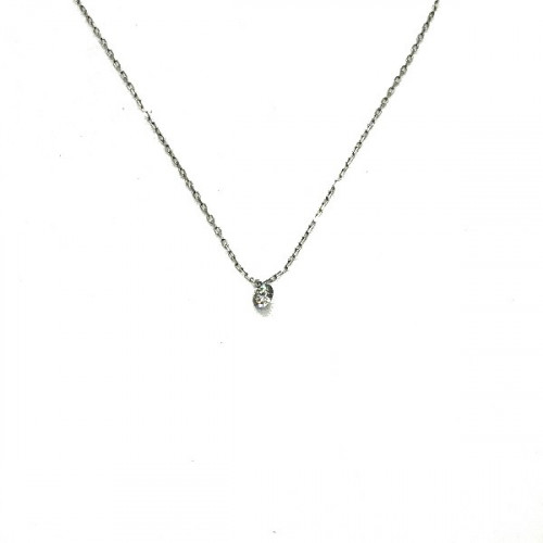 COLLAR FILLAT ORO BLANCO Y DIAMANTE - 4843A/001