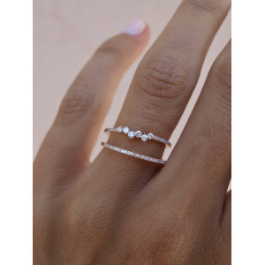 ROSE GOLD FACET RING - RB594FMGPN814